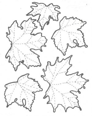 Leaves in Lutradur Templates small