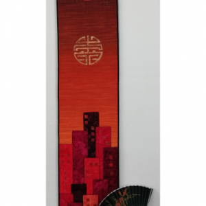 Auspicious Symbols Ombre with Fan