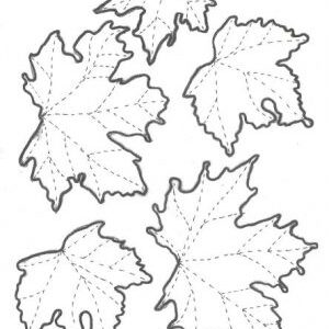 Lutradur Leaves Template